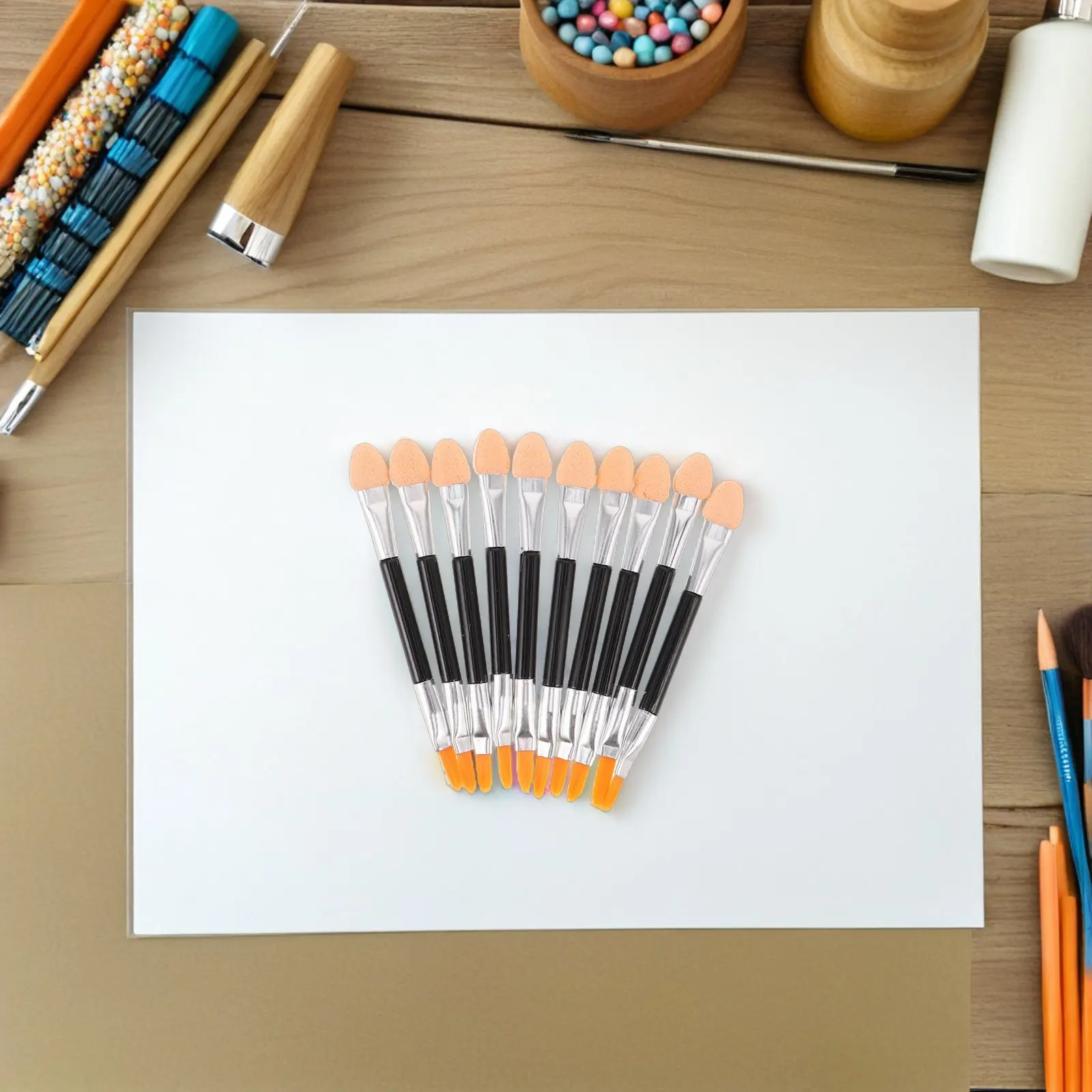 30Pcs Ergonomic Handle Sponge Dry Brushes for Miniature Aging Weathering Acrylic Painting Craft Sponge Painting Tools DIY Arts
30Pcs Ergonomic Handle Sponge Dry Brushes for Miniature Aging Weathering Acrylic Painting Craft Sponge Painting Tools DIY Arts