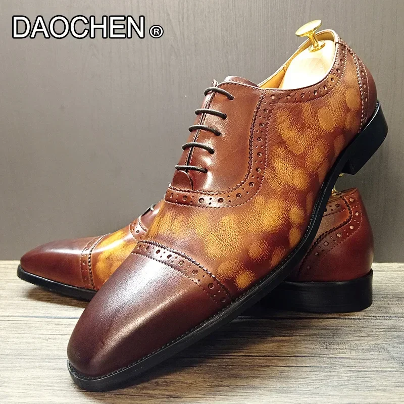 LUXURY MEN LEATHER SHOES BROWN BLACK POINTED BROGUE CASUAL MENS DRESS SHOES LACE UP WEDDING OFFICE OXFORD SHOES FOR MEN
LUXURY MEN LEATHER SHOES BROWN BLACK POINTED BROGUE CASUAL MENS DRESS SHOES LACE UP WEDDING OFFICE OXFORD SHOES FOR MEN