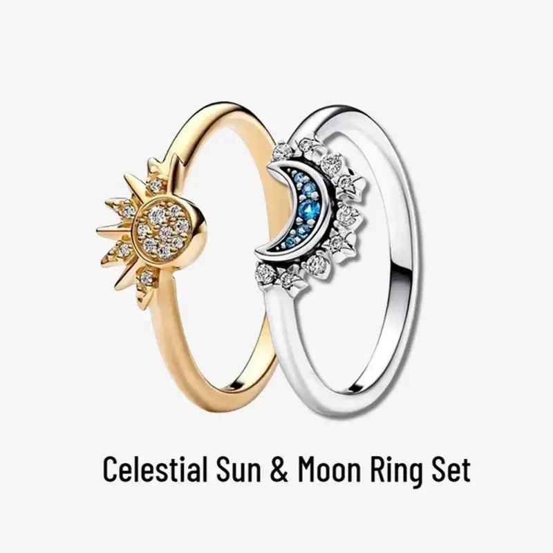 Withered S925 Sterling Silver Sun Moon Star Surround Ring Set Fashionable And Versatile
Withered S925 Sterling Silver Sun Moon Star Surround Ring Set Fashionable And Versatile