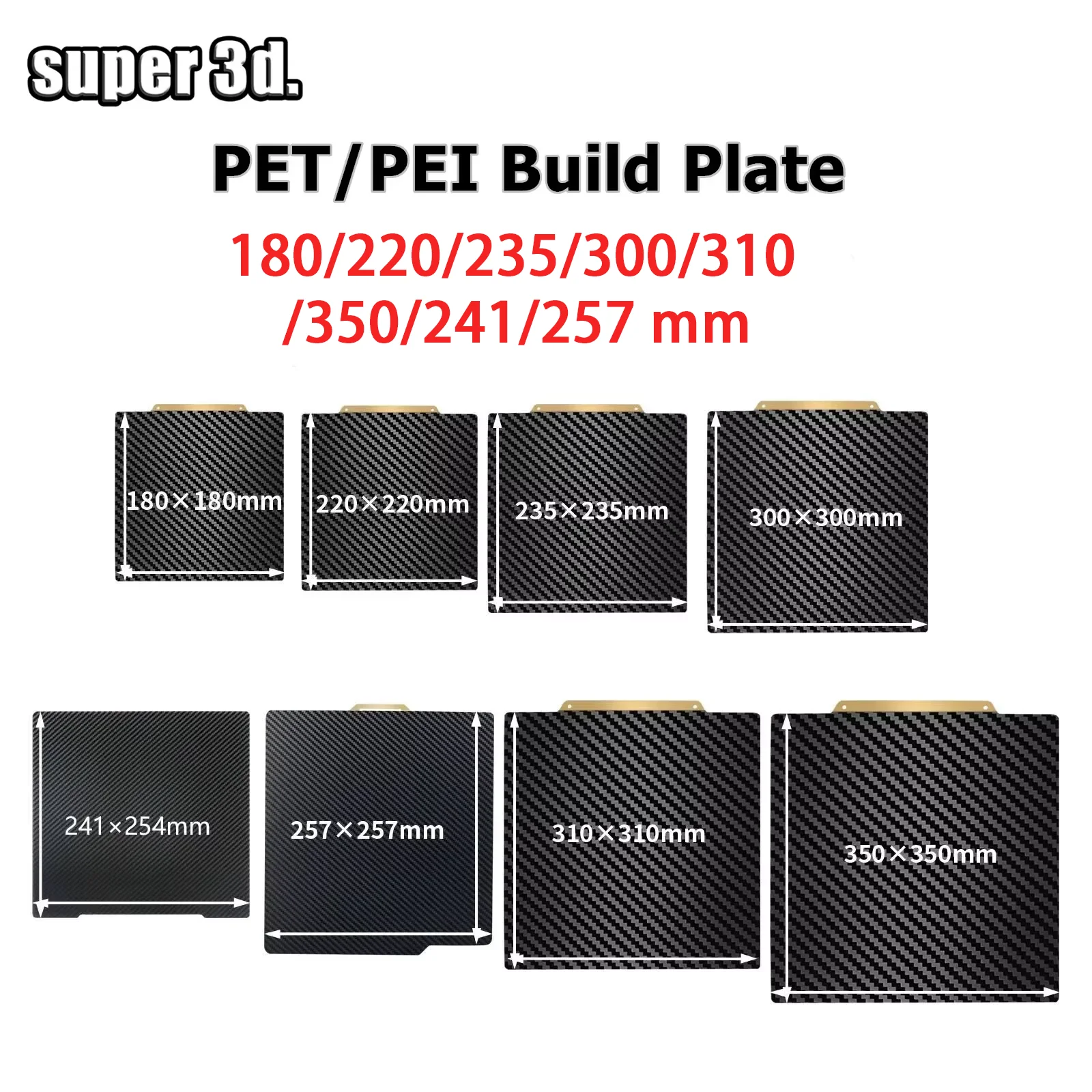 Для Bambu lab X1 Carbon Build Plate A1 PEI Лист Текстурированная двусторонняя магнитная кровать из ПЭТ для Ender-3 Prusa i3 MK3S Build Plate
Для Bambu lab X1 Carbon Build Plate A1 PEI Лист Текстурированная двусторонняя магнитная кровать из ПЭТ для Ender-3 Prusa i3 MK3S Build Plate