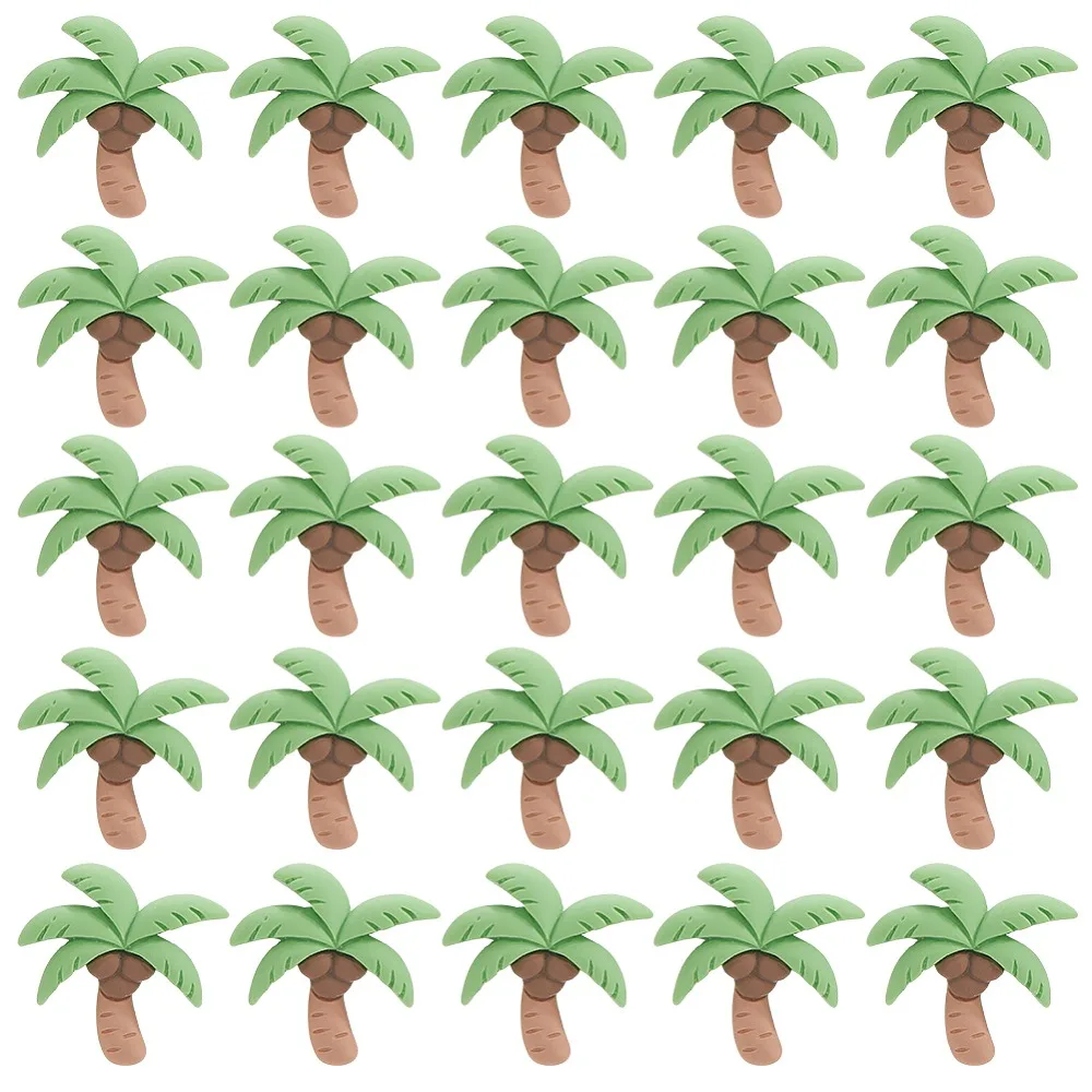 60Pcs Opaque Resin Cabochons for Hair Accessories Coconut Tree Green 23x22mm
60Pcs Opaque Resin Cabochons for Hair Accessories Coconut Tree Green 23x22mm