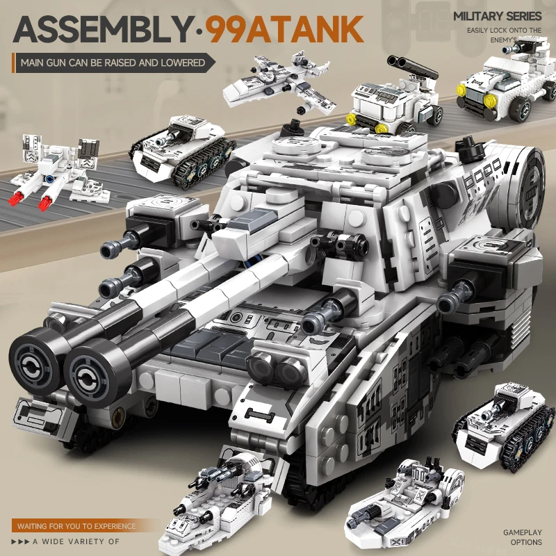 Военные конструкторы 8-в-1: танк, бронетехника, грузовик, боевая машина, модель танка. Сделай сам. Детская игрушка. Рождественский подарок.
Военные конструкторы 8-в-1: танк, бронетехника, грузовик, боевая машина, модель танка. Сделай сам. Детская игрушка. Рождественский подарок.