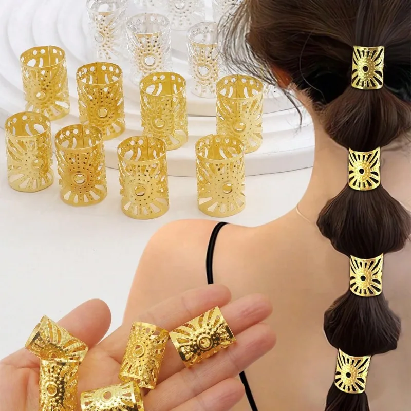 8PCS Gold Silver Sun Shape Dreadlock Hair Extension Rings Metal DIY Hair Accessories for Woman Man Boho Festival Look Gifts
8PCS Gold Silver Sun Shape Dreadlock Hair Extension Rings Metal DIY Hair Accessories for Woman Man Boho Festival Look Gifts