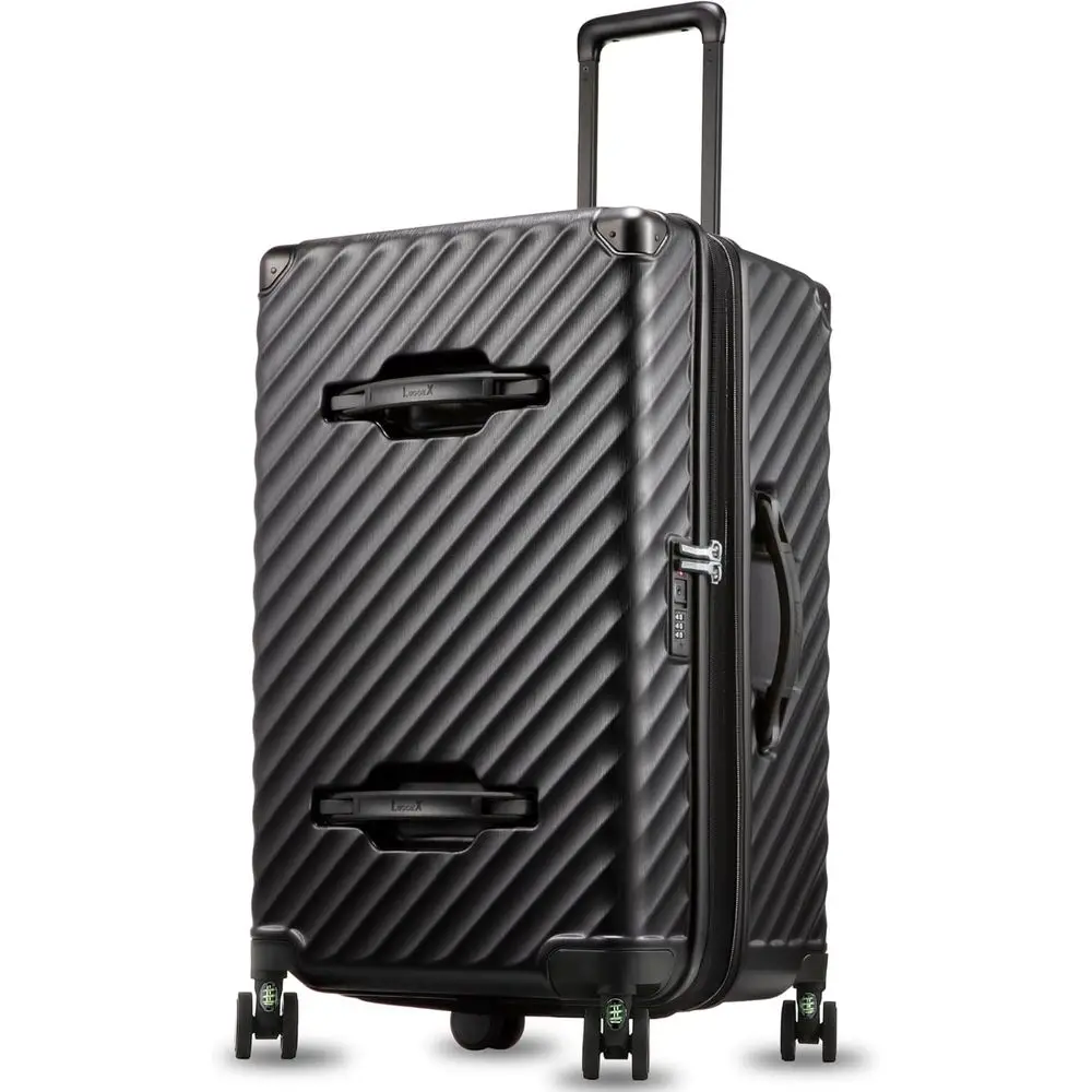 Расширяемый жесткий чемодан из поликарбоната с замком TSA, 28 дюймов, амортизирующие колеса, объем 91-100 л
Расширяемый жесткий чемодан из поликарбоната с замком TSA, 28 дюймов, амортизирующие колеса, объем 91-100 л