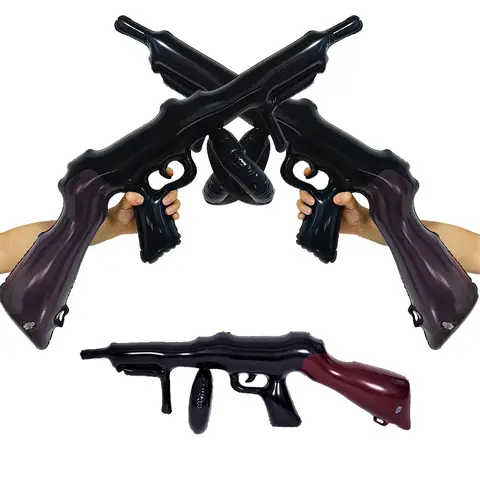 Silah Balonlar Ordu Savaş Ekipmanları Askeri Şişme Sahte Ateşli Silahlar Erkek Kamuflaj Doğum Günü Partisi Dekorasyon Çocuklar Iyilik Oyuncaklar