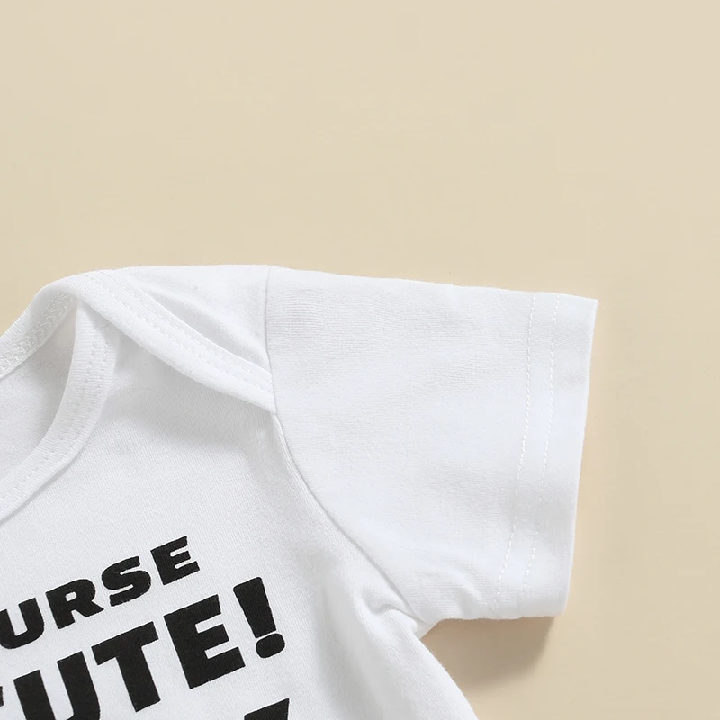 Newborn Baby Boy Summer Outfits Short Sleeve Pullover Letter Print Romper Elastic Pants 2Pcs Clothes Set
Newborn Baby Boy Summer Outfits Short Sleeve Pullover Letter Print Romper Elastic Pants 2Pcs Clothes Set