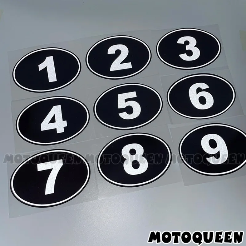 Vintage Race Number 123456789 Motorcycle Stickers, Fit Oval Tank Pad, Side Cover, Case, Fairing
Vintage Race Number 123456789 Motorcycle Stickers, Fit Oval Tank Pad, Side Cover, Case, Fairing