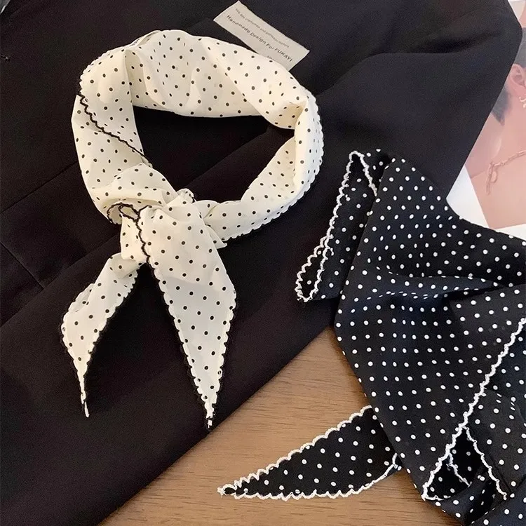 Neckerchief Sweet Polka Dot Headband Turban Korean Fresh Small Scarf Thin Striped Triangular Hair Band Girls
Neckerchief Sweet Polka Dot Headband Turban Korean Fresh Small Scarf Thin Striped Triangular Hair Band Girls