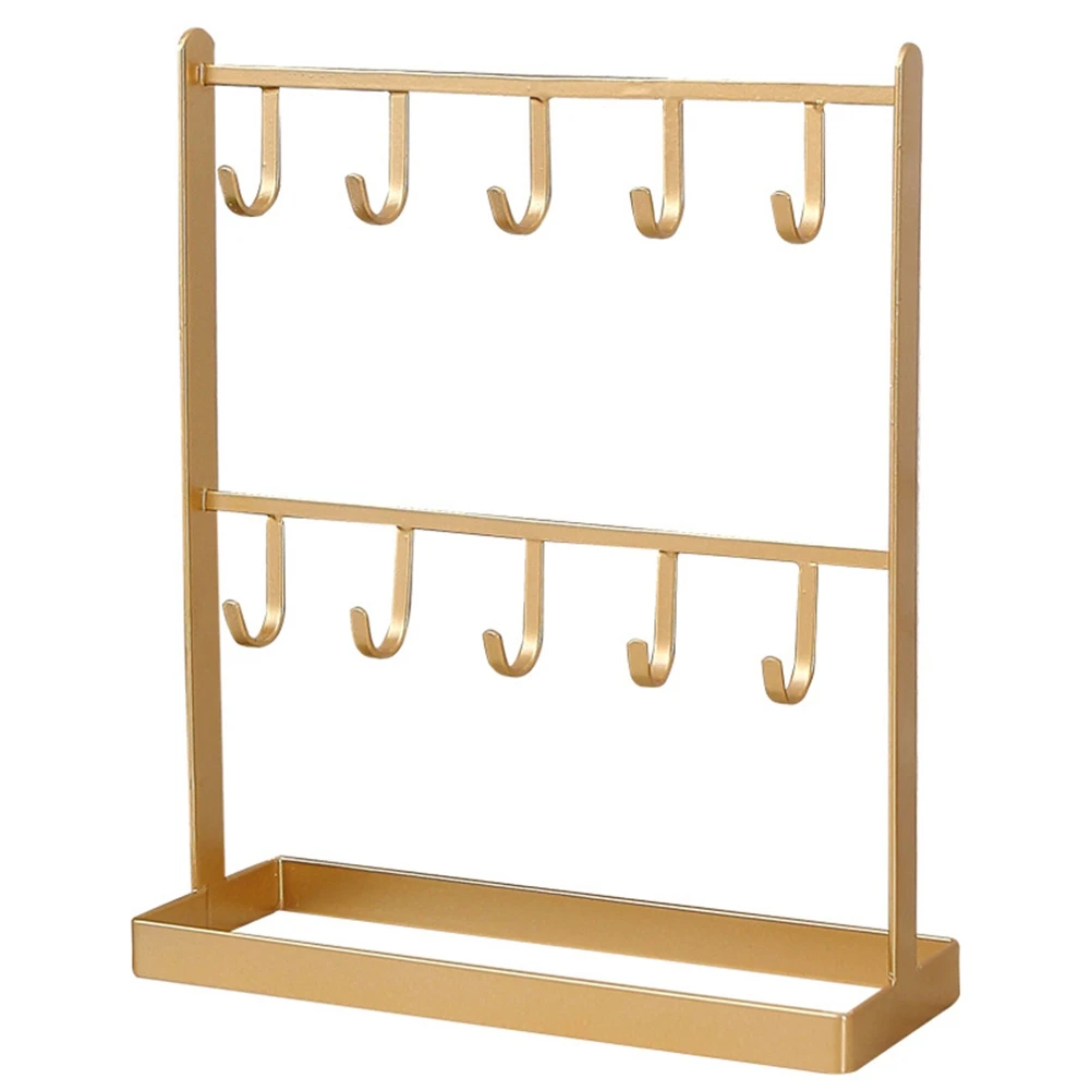 Tabletop Iron Jewelry Jewelry Earring Hanger Necklace Ring Earring Earring Shelf Display Shelf Porch Key Rack Gold
Tabletop Iron Jewelry Jewelry Earring Hanger Necklace Ring Earring Earring Shelf Display Shelf Porch Key Rack Gold