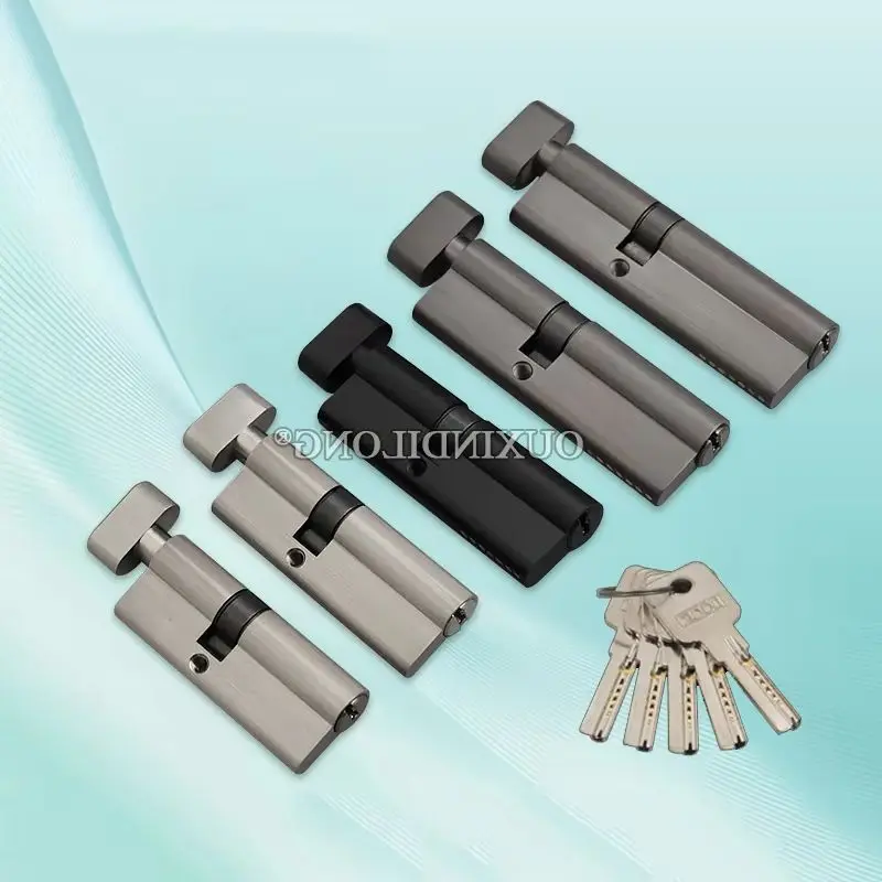Brand New 1PCS Solid Brass European Mortise Door Lock Cylinder Small Gourd Single Open Door Lock Core Lock Gall Repair Parts+Key
Brand New 1PCS Solid Brass European Mortise Door Lock Cylinder Small Gourd Single Open Door Lock Core Lock Gall Repair Parts+Key