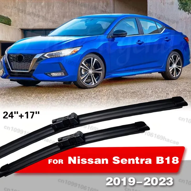 For Nissan Sentra B18 2019-2023 2Pcs Front Wiper Blades Sylphy Windshield Brushes Windscreen Window Washer Cover 2020 2021 2022
For Nissan Sentra B18 2019-2023 2Pcs Front Wiper Blades Sylphy Windshield Brushes Windscreen Window Washer Cover 2020 2021 2022
