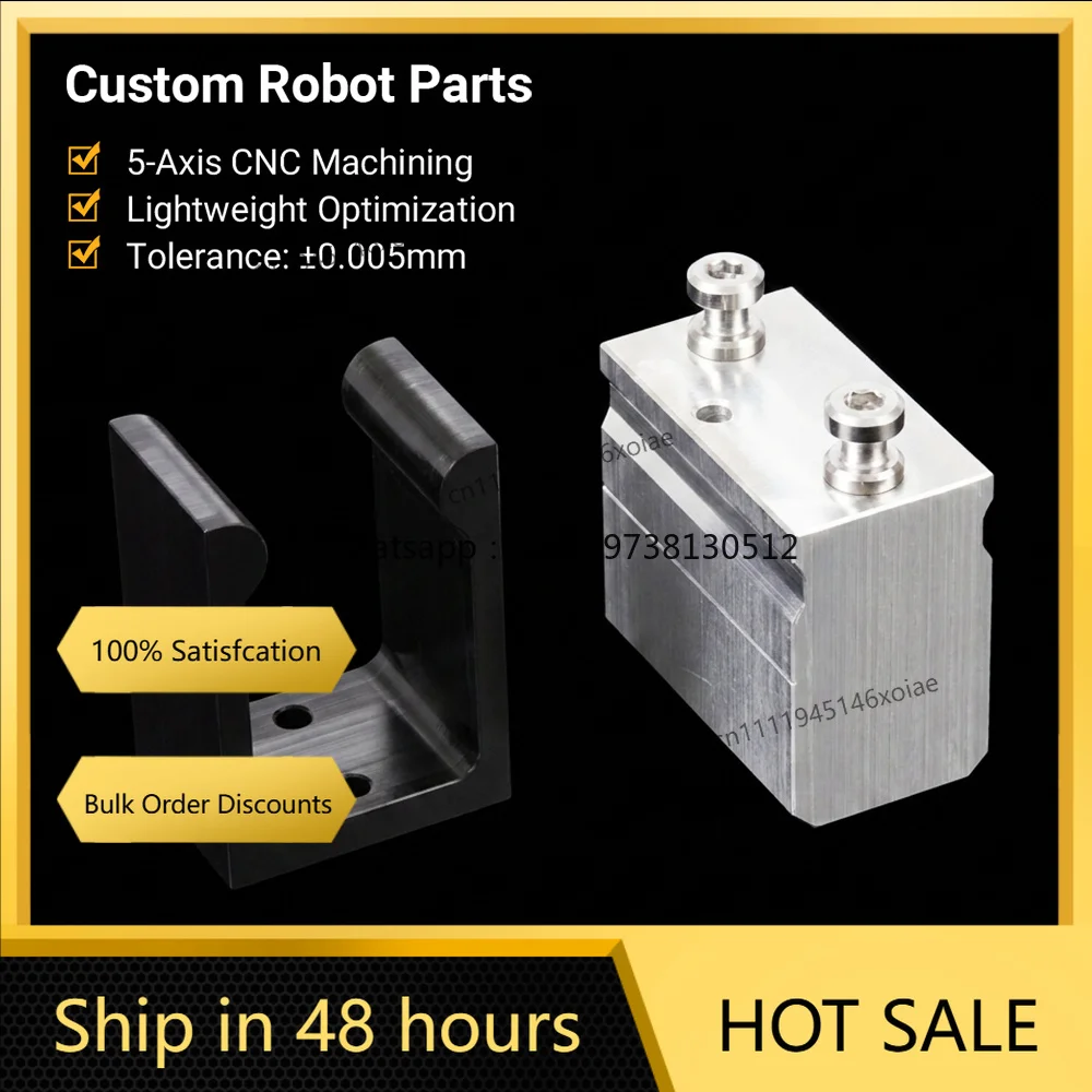High Precision 5-Axis CNC Machining Custom Industrial Robot Parts Lightweight Aluminum Robotic Arm EOAT Mounting Wire EDM
High Precision 5-Axis CNC Machining Custom Industrial Robot Parts Lightweight Aluminum Robotic Arm EOAT Mounting Wire EDM