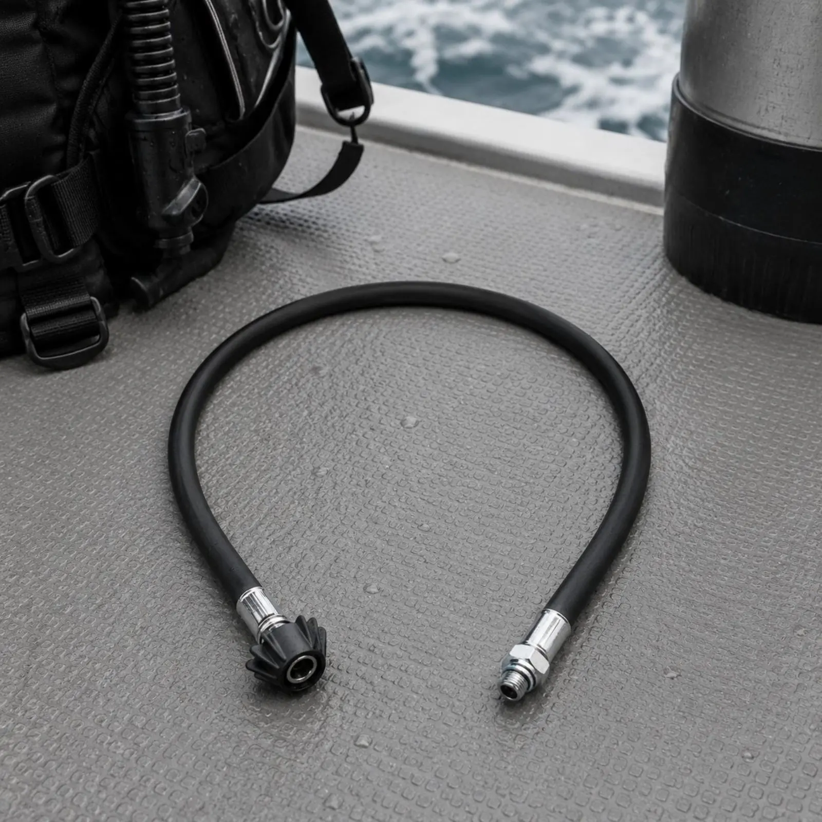 BCD Regulator Hose Flexible Secondary Hose Diving Gear Secure Fit Underwater Equipment Stainless Steel Connector for Divers
BCD Regulator Hose Flexible Secondary Hose Diving Gear Secure Fit Underwater Equipment Stainless Steel Connector for Divers
