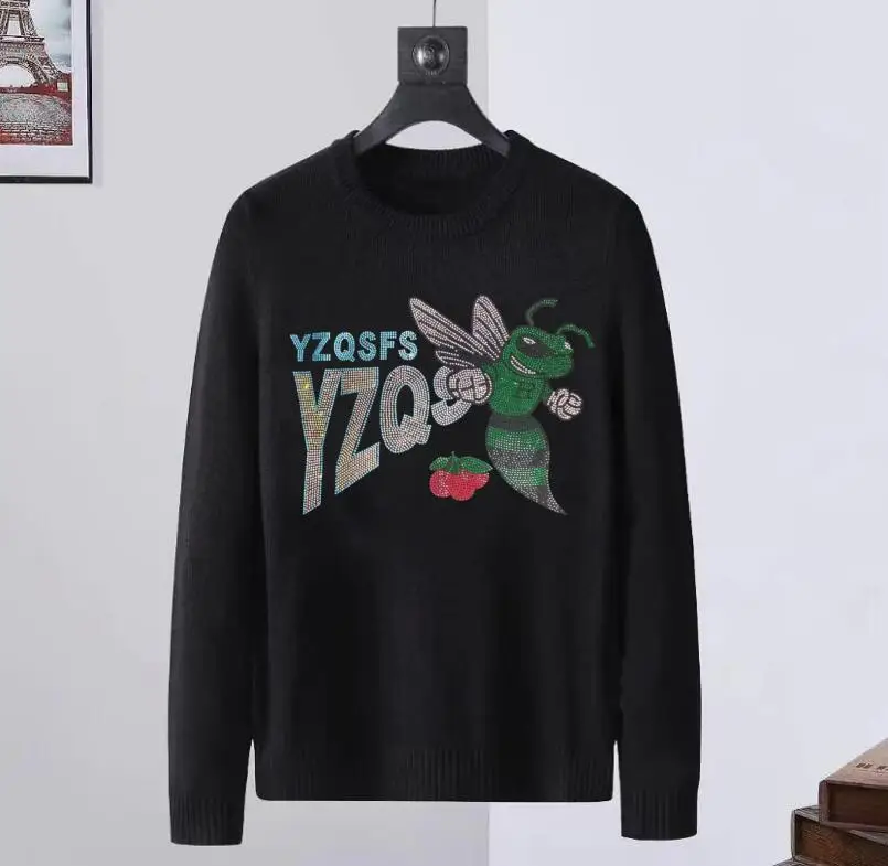 Rhinestones BORUNKE Pullover sweater Men Casual Fashion 2023 Top Men Streetwear drop shipping
Rhinestones BORUNKE Pullover sweater Men Casual Fashion 2023 Top Men Streetwear drop shipping