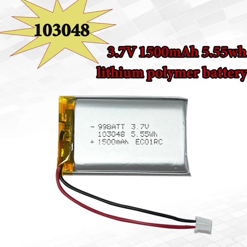 103048 Battery 3.7V 1500mAh Rechargeable Lithium Li-polymer Battery for Bluetooth Speaker Headset Camera MP3 MP4 DVD
103048 Battery 3.7V 1500mAh Rechargeable Lithium Li-polymer Battery for Bluetooth Speaker Headset Camera MP3 MP4 DVD