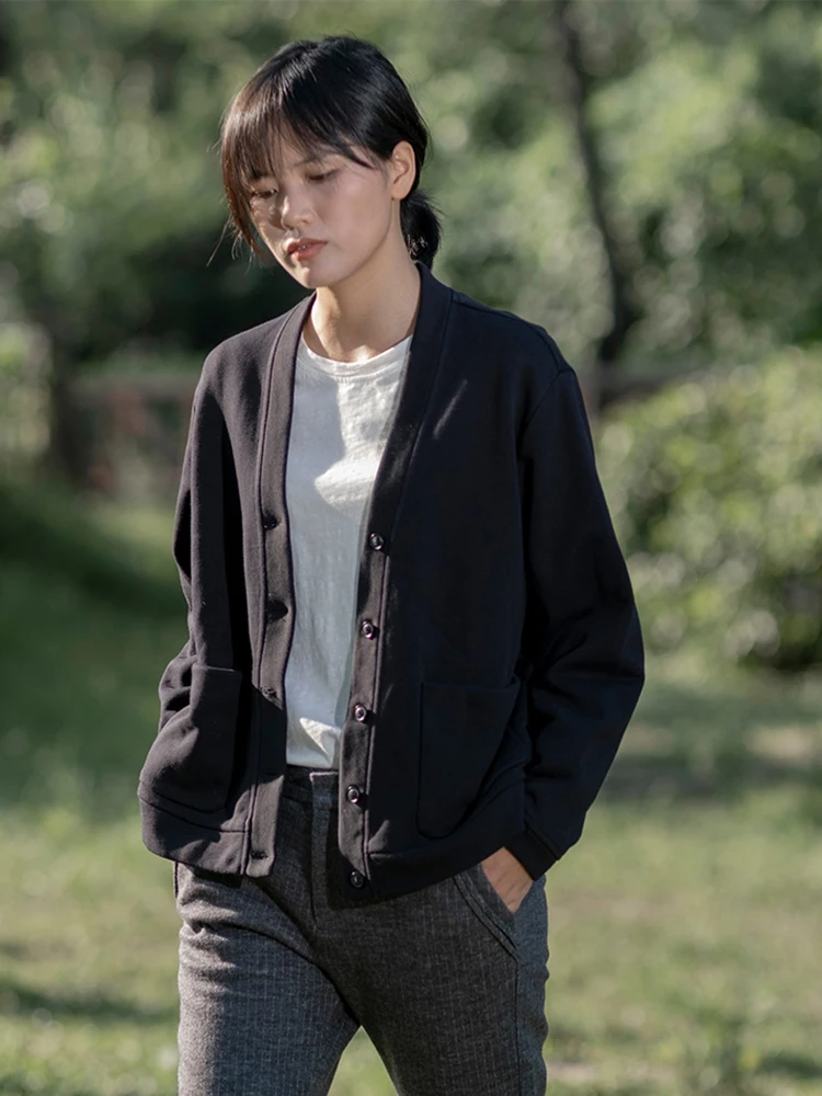 Spring New Arrival Sweatirt Cotton ort Svel Outerwear ey Long Sve V-Ne Button-Up Loose Fit Versatile Coat
Spring New Arrival Sweatirt Cotton ort Svel Outerwear ey Long Sve V-Ne Button-Up Loose Fit Versatile Coat