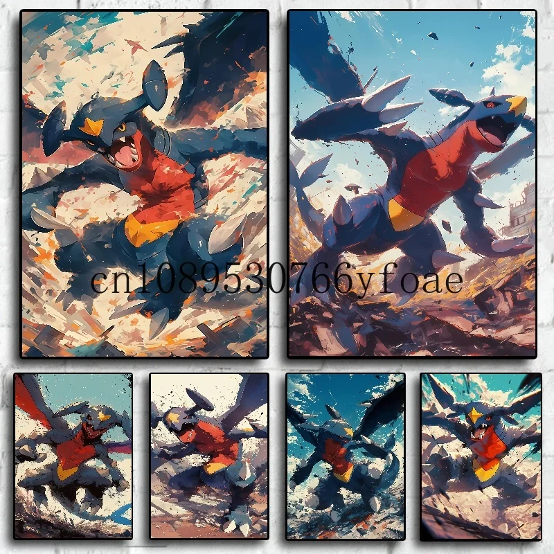 Classic Pokemon HD Canvas Painting Anime Figures Garchomp Poster Print Watercolor Wall Art Picture Modern Home Decor Kids Gifts
Classic Pokemon HD Canvas Painting Anime Figures Garchomp Poster Print Watercolor Wall Art Picture Modern Home Decor Kids Gifts