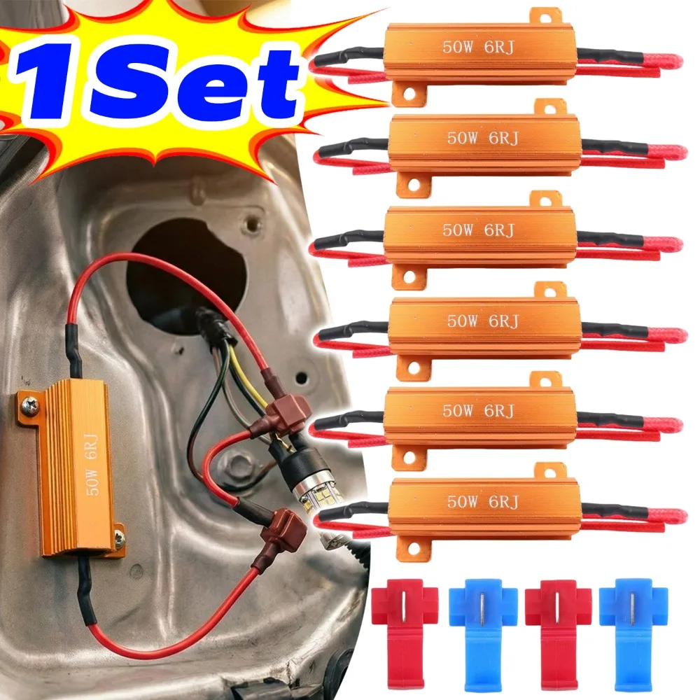 Автомобильный LED-декодер 50W 6RJ, резистор нагрузки для устранения гипервспышки указателей поворота, адаптер для удаления ошибок, металлический медный провод
Автомобильный LED-декодер 50W 6RJ, резистор нагрузки для устранения гипервспышки указателей поворота, адаптер для удаления ошибок, металлический медный провод