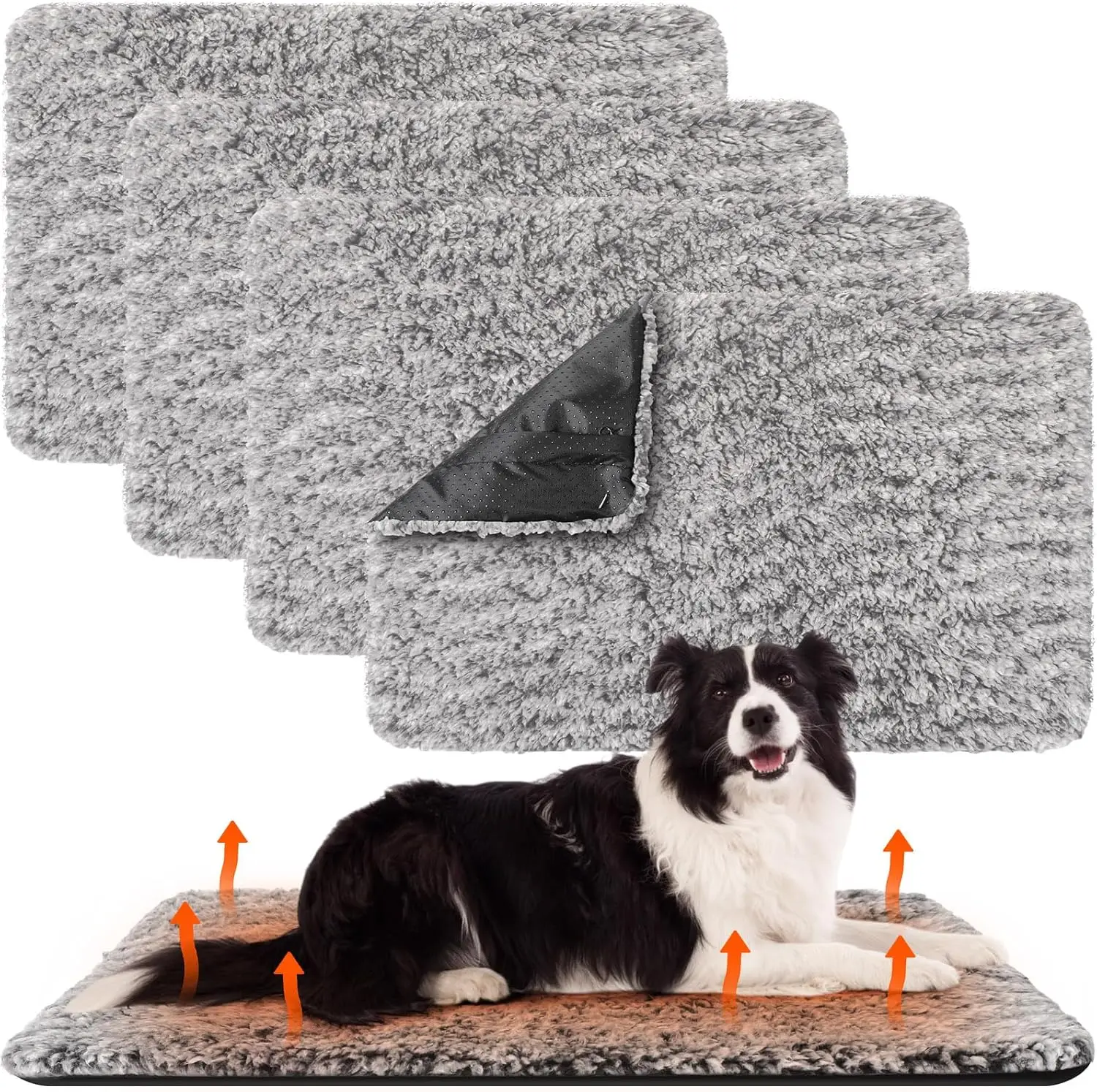 4-Pack Self-Warming Pet Pads, Washable Thermal Mat for Cats and Dogs, Indoor Outdoor Use (Gray, 45x28 Inch)
4-Pack Self-Warming Pet Pads, Washable Thermal Mat for Cats and Dogs, Indoor Outdoor Use (Gray, 45x28 Inch)