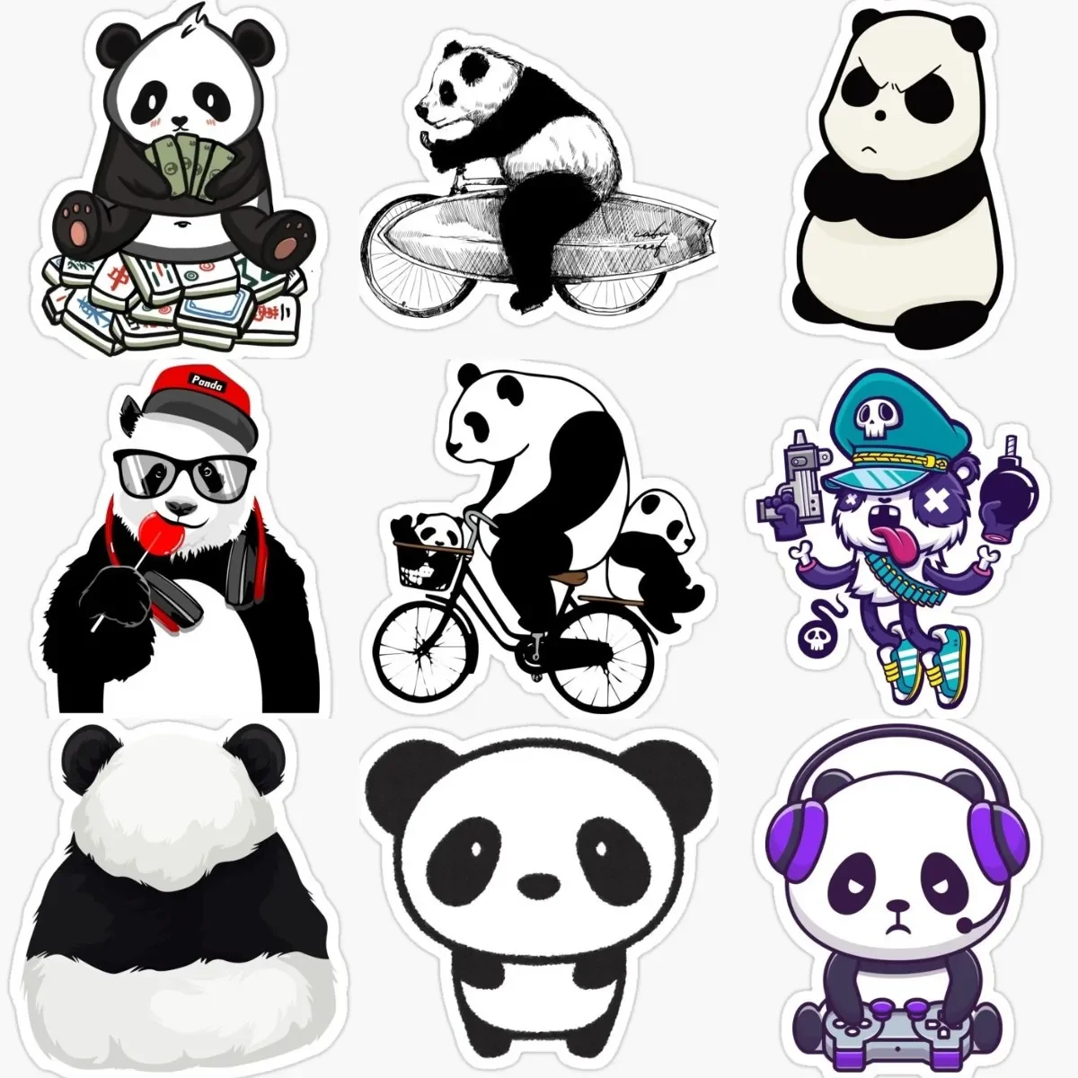 Creative Panda PVC Material Stickers Accessories for Decorate Wall Room Window Car Truck Van Bicycle Helmet Camper Bumper Decal
Creative Panda PVC Material Stickers Accessories for Decorate Wall Room Window Car Truck Van Bicycle Helmet Camper Bumper Decal