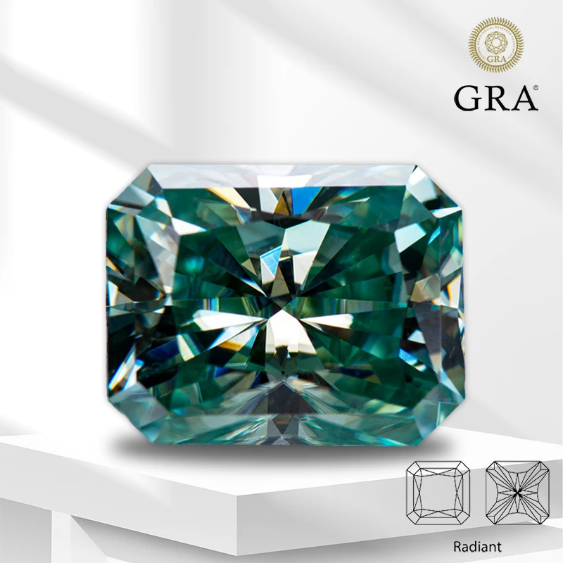 Moissanite Gemstone Radiant Cut Primary Color Yellow Green Lab Grown Diamond for DIY Women Jewelry Making with GRA Certificate
Moissanite Gemstone Radiant Cut Primary Color Yellow Green Lab Grown Diamond for DIY Women Jewelry Making with GRA Certificate