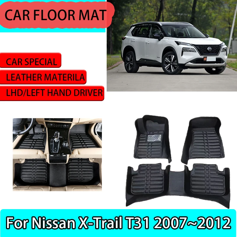Для Nissan X-Trail T31 XTrail Rogue 2007 ~ 2012 автомобильный водонепроницаемый напольный коврик, кожаная часть для ног, подкладка на панель, ковер, автомобильные аксессуары
Для Nissan X-Trail T31 XTrail Rogue 2007 ~ 2012 автомобильный водонепроницаемый напольный коврик, кожаная часть для ног, подкладка на панель, ковер, автомобильные аксессуары