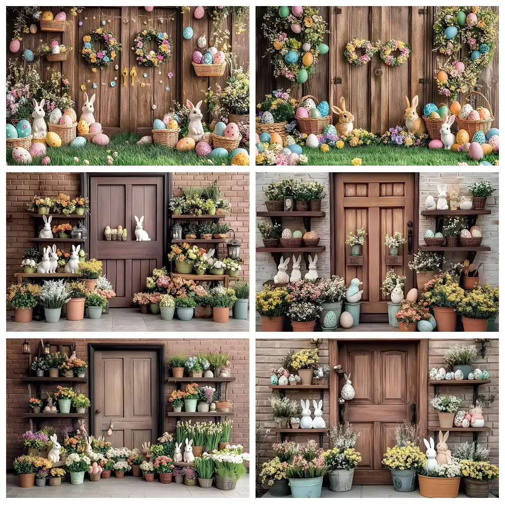 Spring Easter Photography Background Rustic Wooden Door Egg Flowers Bunny Baby Shower Birthday Decor Backdrop Photo Studio Props
Spring Easter Photography Background Rustic Wooden Door Egg Flowers Bunny Baby Shower Birthday Decor Backdrop Photo Studio Props