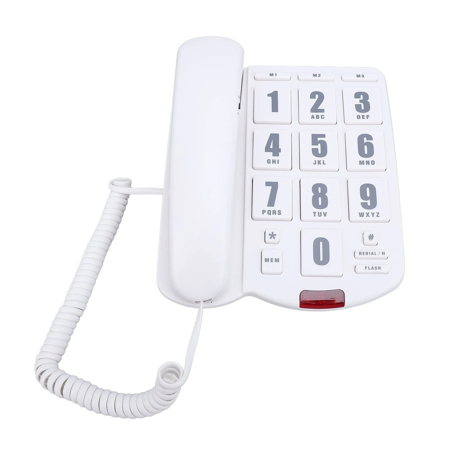 Corded Home Phone Big Button Quick Dial Volume Adjustable Wall Mountable Telephone for Seniors
Corded Home Phone Big Button Quick Dial Volume Adjustable Wall Mountable Telephone for Seniors