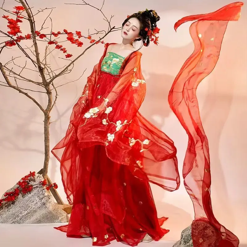 Hanfu Dress Women Chinese Red Embroidered Hanfu Dress Female Halloween Cosplay Costume Chinese Wedding Party Outfit Hanfu Dress
Hanfu Dress Women Chinese Red Embroidered Hanfu Dress Female Halloween Cosplay Costume Chinese Wedding Party Outfit Hanfu Dress