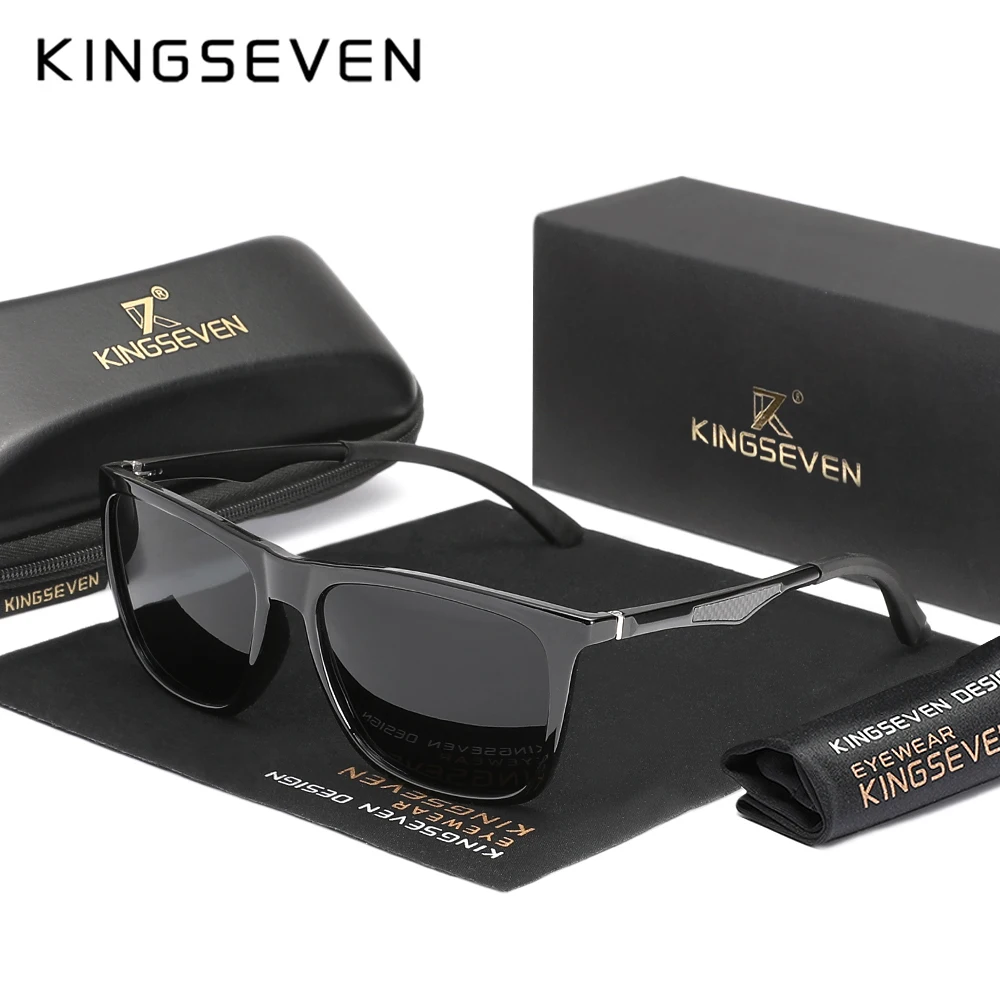 Модные мужские поляризационные солнцезащитные очки KINGSEVEN, квадратные очки для вождения, очки для кемпинга и отдыха, UV400
Модные мужские поляризационные солнцезащитные очки KINGSEVEN, квадратные очки для вождения, очки для кемпинга и отдыха, UV400