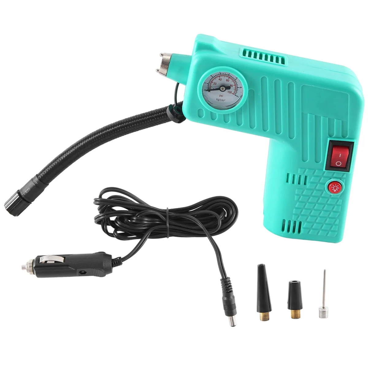 -301 Multifunctional Air Pump Car Air Pump Portable Air Pump Auto Supplies,Green
-301 Multifunctional Air Pump Car Air Pump Portable Air Pump Auto Supplies,Green