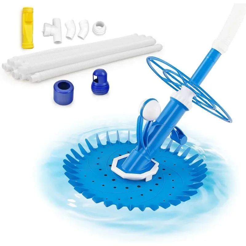 Goplus Upgraded Automatic Pool Cleaner, Vacuum Suction Pool Sweeper with 10 x 3.3 FT Extension Hoses & 36-Fin Disc
Goplus Upgraded Automatic Pool Cleaner, Vacuum Suction Pool Sweeper with 10 x 3.3 FT Extension Hoses & 36-Fin Disc