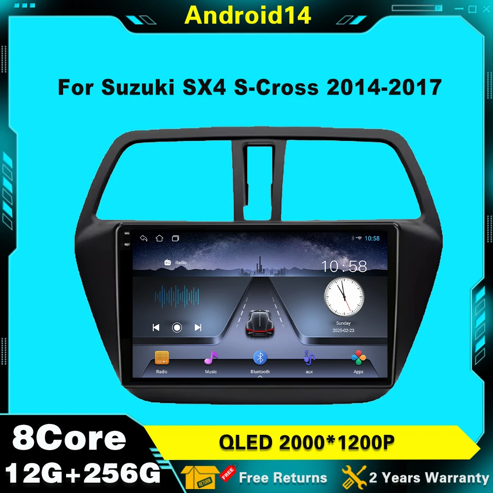 Car Player For Suzuki SX4 S-Cross 2014-2017 Android 14 Multimedia GPS Stereo Screen Navigation Auto Radio Screen No 2 Din
Car Player For Suzuki SX4 S-Cross 2014-2017 Android 14 Multimedia GPS Stereo Screen Navigation Auto Radio Screen No 2 Din