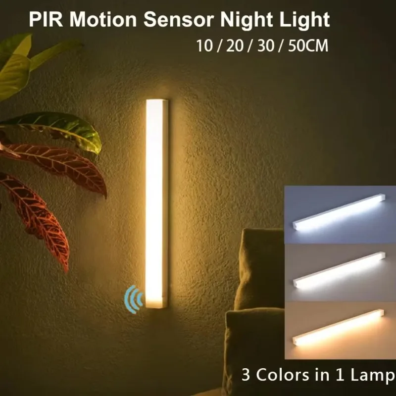 USB Rechargeable Wireless LED Bar Light with Motion Sensor Magnetic Night Light for Kitchen Portable Cordless Cabinet Lamp 
USB Rechargeable Wireless LED Bar Light with Motion Sensor Magnetic Night Light for Kitchen Portable Cordless Cabinet Lamp