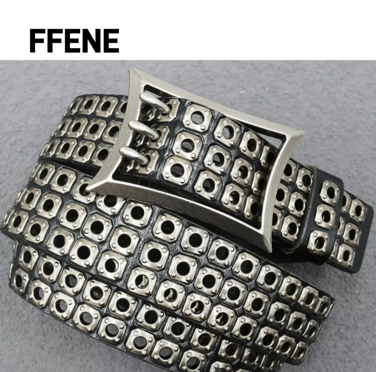 High-end American motorcycle belt heavy punk car eye hollow rivet men's leather belt women's three-pin buckle genuine leather be
High-end American motorcycle belt heavy punk car eye hollow rivet men's leather belt women's three-pin buckle genuine leather be