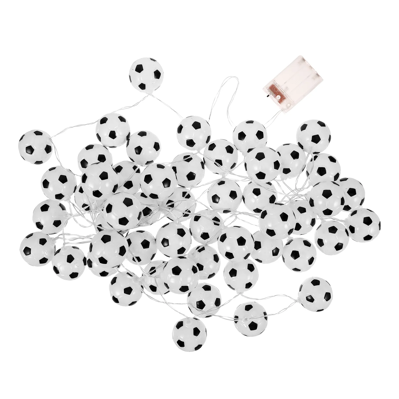 50 LED Soccer Ball String Lights 5M Operated Football Decorations Party Festival Indoor Outdoor Camping Sports
50 LED Soccer Ball String Lights 5M Operated Football Decorations Party Festival Indoor Outdoor Camping Sports