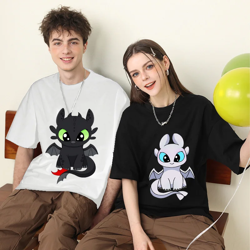 How To Train Your Dragon Men Women T Shirt Pullover Oversize Cartoon Toothless Light Fury Print Tops Casual Short Sleeve Couples
How To Train Your Dragon Men Women T Shirt Pullover Oversize Cartoon Toothless Light Fury Print Tops Casual Short Sleeve Couples