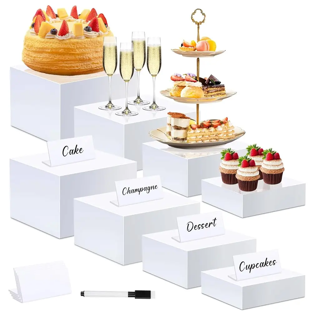 Buffet Risers Set Of 8 Acrylic Cube Display Stands Box Risers With Hollow Bot 4 Different Size Dessert Table Display Set Food
Buffet Risers Set Of 8 Acrylic Cube Display Stands Box Risers With Hollow Bot 4 Different Size Dessert Table Display Set Food