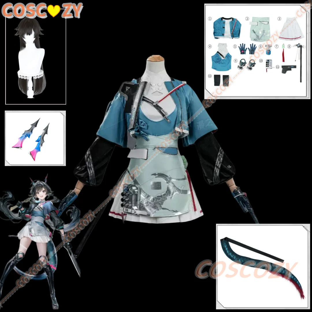 Anime Arknights: Endfield Chen Qianyu Cosplay Costume Wig Headwear Tail Halloween Cosplay Costume Props Accessories for Woman
Anime Arknights: Endfield Chen Qianyu Cosplay Costume Wig Headwear Tail Halloween Cosplay Costume Props Accessories for Woman