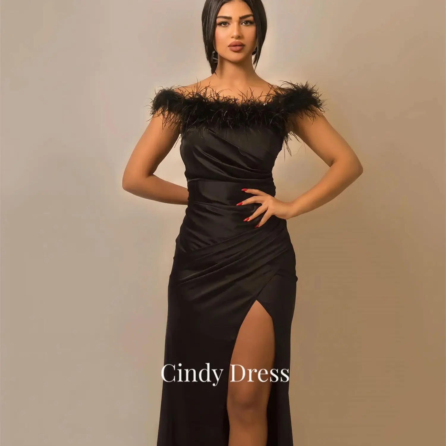 Cindy Feather Elegant Guest Wedding Dress Sexy Female Women's Luxurious Evening Dresses Satin Graduation Mermaid Luxury Long
Cindy Feather Elegant Guest Wedding Dress Sexy Female Women's Luxurious Evening Dresses Satin Graduation Mermaid Luxury Long
