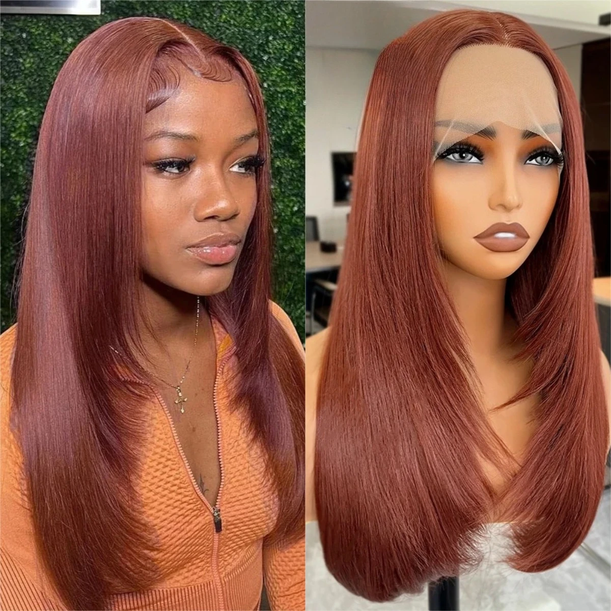 13X4 Красновато-коричневый парик фронта шнурка Синтетические прямые парики фронта шнурка для чернокожих женщин Многослойный парик шнурка Бесклеевой косплей вечерние
13X4 Красновато-коричневый парик фронта шнурка Синтетические прямые парики фронта шнурка для чернокожих женщин Многослойный парик шнурка Бесклеевой косплей вечерние