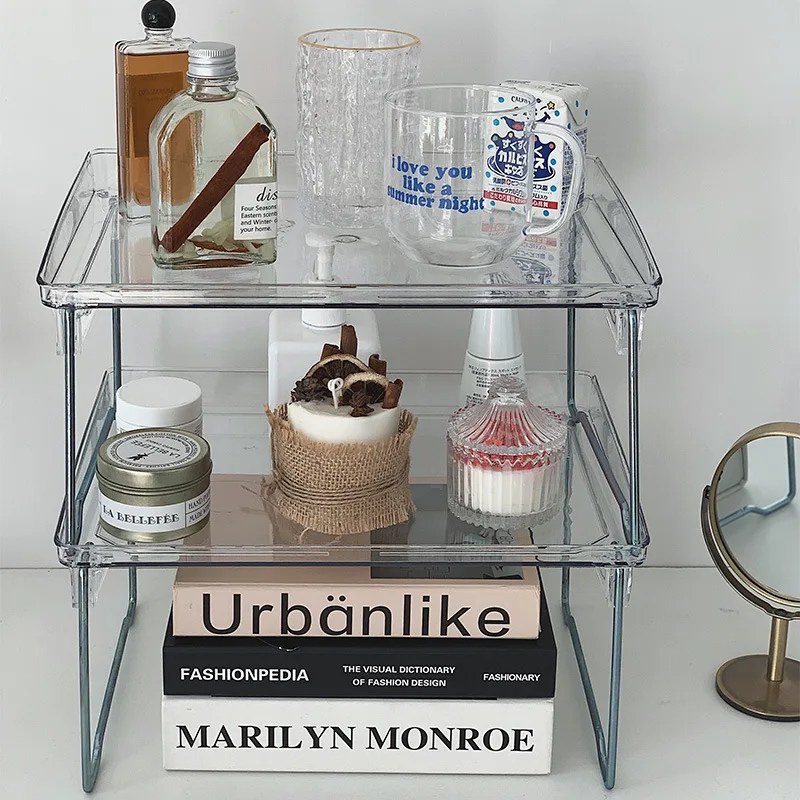 Multipurpose Shelve Rack Desktop Storage Table Organizer Shelf Foldable Storage Shelf Storage Rack Multifunction Household Items 
Multipurpose Shelve Rack Desktop Storage Table Organizer Shelf Foldable Storage Shelf Storage Rack Multifunction Household Items