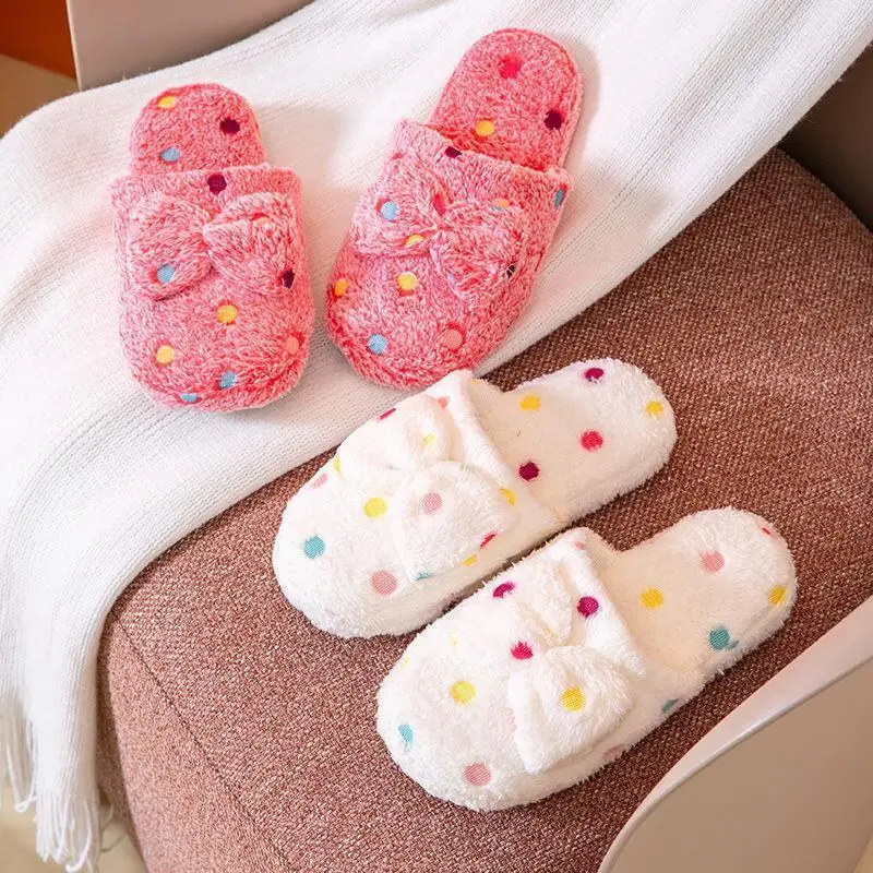 Kawaii Casual Shoe Fashion Childrens Shoe Cotton Slippers For Women Cute Bow Indoor Non Slip Warm Fluffy Home Winter House
Kawaii Casual Shoe Fashion Childrens Shoe Cotton Slippers For Women Cute Bow Indoor Non Slip Warm Fluffy Home Winter House