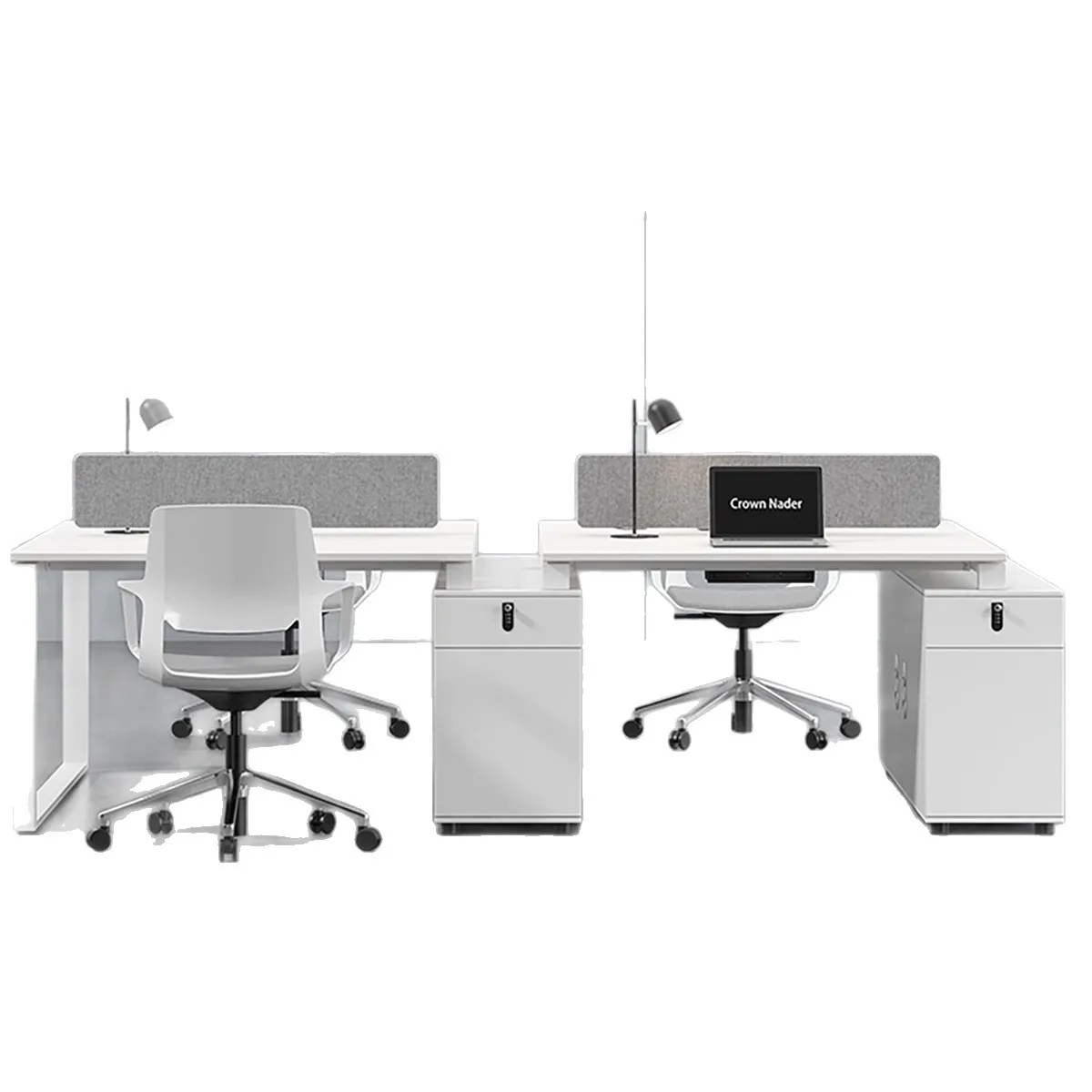 CX Modern Simple Office Staff Four 4/2 Combined Stainless Steel Desk
CX Modern Simple Office Staff Four 4/2 Combined Stainless Steel Desk