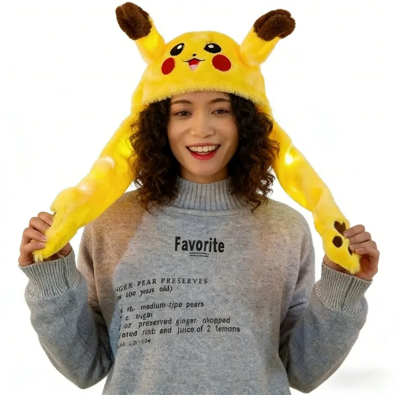 Pokemon Pikachu Plush Hat with Light Up Ears Cosplay Party Supplies Anime Soft Cap Birthday Gift for Kids
Pokemon Pikachu Plush Hat with Light Up Ears Cosplay Party Supplies Anime Soft Cap Birthday Gift for Kids