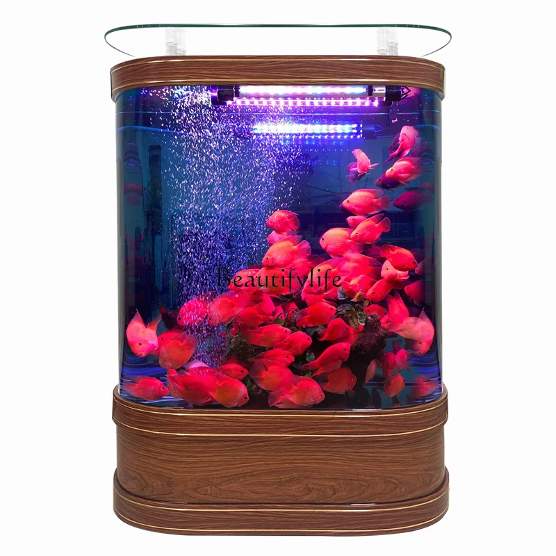 Fish tank living room next to household TV cabinet, large floor self-circulation ecology, no water change
Fish tank living room next to household TV cabinet, large floor self-circulation ecology, no water change