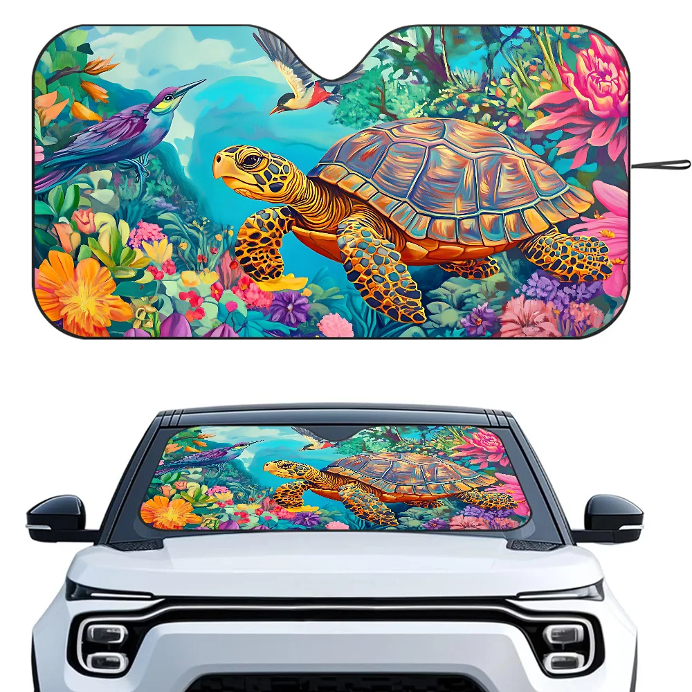 Sea Turtle Print Car Sunshade Curtains Heat-insulating Aluminum FilmReusable Suction Cup Blocks UV Rays Car Sun Visor Protector
Sea Turtle Print Car Sunshade Curtains Heat-insulating Aluminum FilmReusable Suction Cup Blocks UV Rays Car Sun Visor Protector