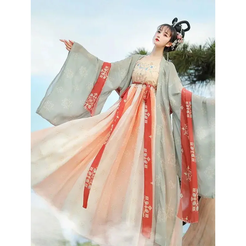 Ancient Chinese Costume Fairy Hanfu Dress Women Elegant Traditional Chinese Tang Suit Girl Noble Princess Costume Folk Dance
Ancient Chinese Costume Fairy Hanfu Dress Women Elegant Traditional Chinese Tang Suit Girl Noble Princess Costume Folk Dance