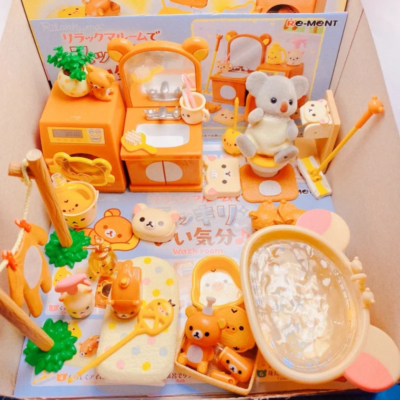 New Genuine 6pcs Rilakkuma Kuma Comfortable Bathroom Model Box For Kids Gift Collectible Model Ornaments Holiday Gitf Toy
New Genuine 6pcs Rilakkuma Kuma Comfortable Bathroom Model Box For Kids Gift Collectible Model Ornaments Holiday Gitf Toy