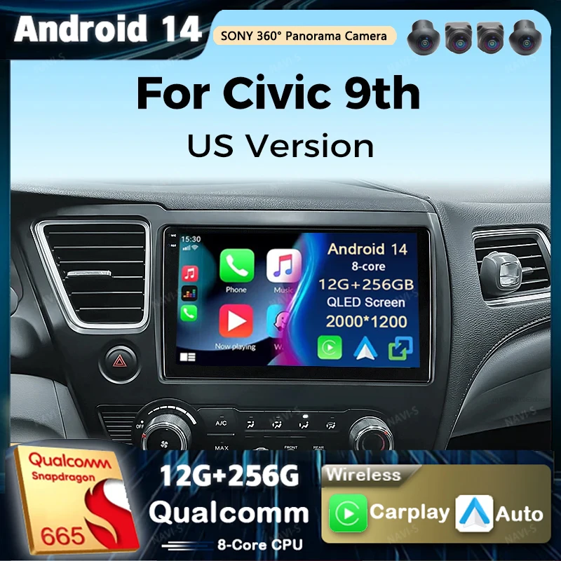Мультимедийный плеер Android 14 для Honda Civic 9, 9-й отправец США, купе, автомобильный радиоприемник, экран 2k, навигация, GPS, Carplay, стерео головное устройство
Мультимедийный плеер Android 14 для Honda Civic 9, 9-й отправец США, купе, автомобильный радиоприемник, экран 2k, навигация, GPS, Carplay, стерео головное устройство